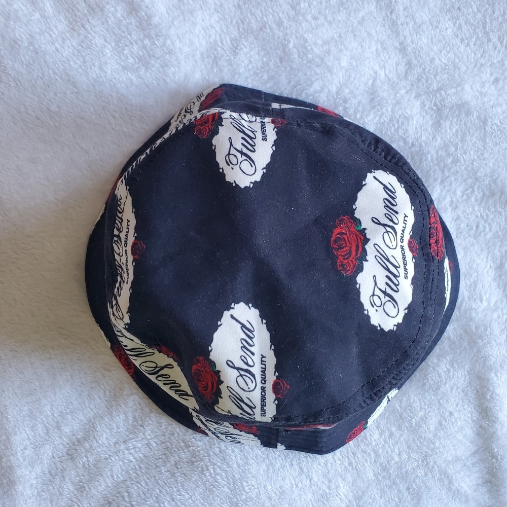 Authentic Full Send Roses Bucket Hat - Black- EXCELLENT CONDITION - Picture 3 of 6
